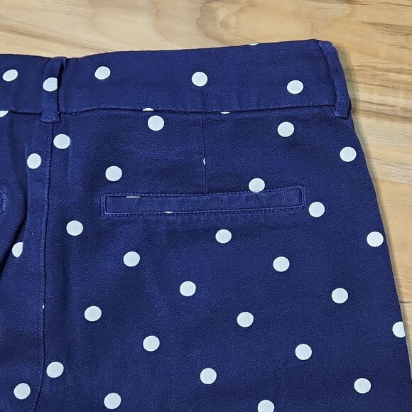 ☔️💜Old Navy Blue & Polka Dot Print Pixie Ankle Pants Size 6 - Picture 10 of 12
